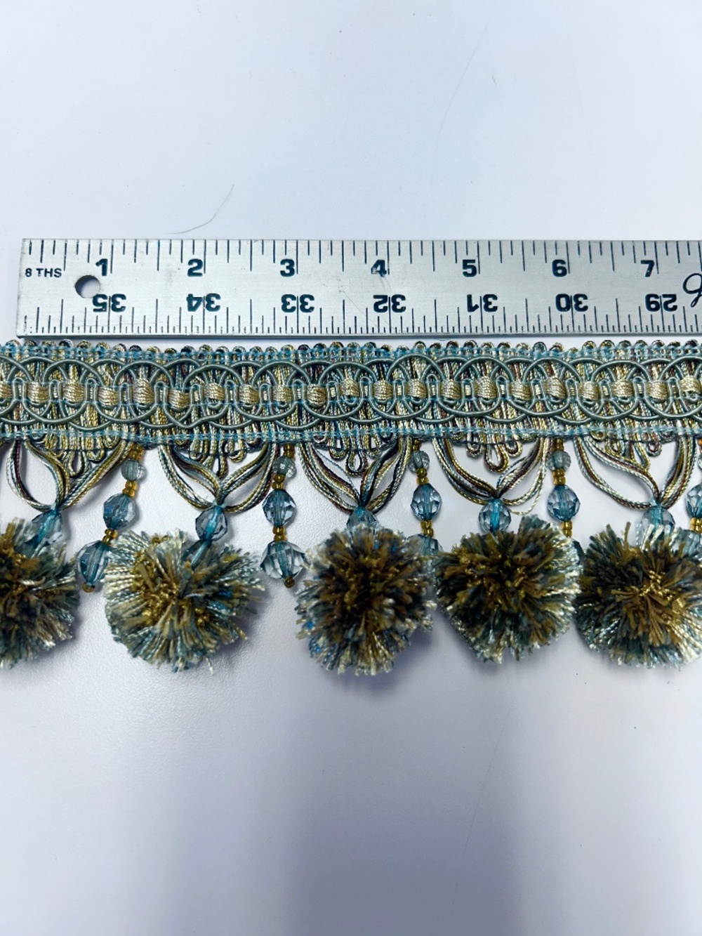 Ball Tassel-N-Bead Fringe 1yd 24 in Piece 3.5 in Drop Hobby Lobby